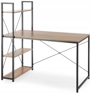Kancelársky stôl - Narvik B1 Metal Desk Black Oak Loft Sonom