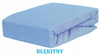 Plachta na posteľ - Terry Blue Sheet s Gumou 200/220