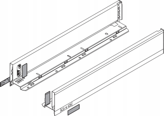 Kuchynské zasuvky - Blum 770M5002i LeGrabox Pure Side M 500 mm inox