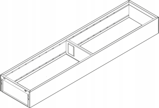 Kuchynské zasuvky - Blum ZC7S500RS1 Free 500 Low 474x100 mm antracit