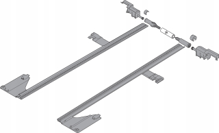 Zásuvkové výsuvy - Blum ZS7M600MU Movento Stab Set.