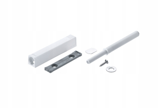 Závesy, pánty na nábytok - Blum Tip-On 956A1004 + 956A1201 Biela sada