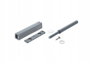 Závesy, pánty na nábytok - Blum Tip-On 956A1004 + 956A1201 Šedá sada