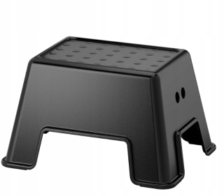 Bolmen stolička so schodmi, čierna