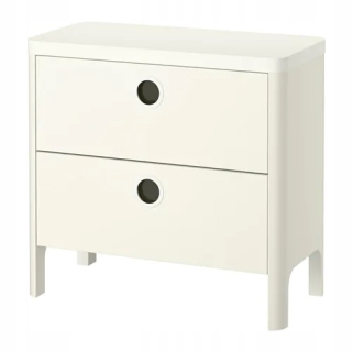 Komoda - Busunge Dresser 2 Zásuvky 80x75 cm Biela IKEA