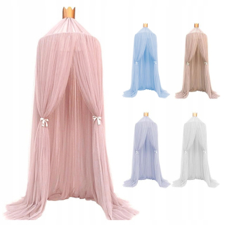 Baldachýn - Pastel Pink Mosquito sieť s pastelovou korunou