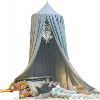 Baldachýn - Canopy tipi visiaci stan modrý 250 cm