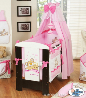 Baldachýn - Tkanina Canopy- Barnaba Pink Bear