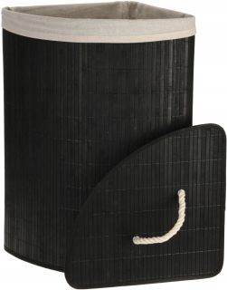 Kôš na bielizeň - Bambus Black Base 36L 35x35x60cm