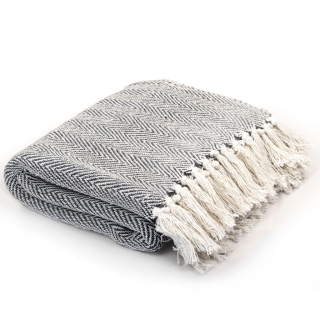 Prikrývka, prehozy na posteľ - Prikrývka greatstore 160 x 210 cm odtiene námorníckej modrej