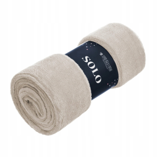 Prikrývka, prehozy na posteľ - Béžová mikrovlákna prikrývka 130x170 sólo