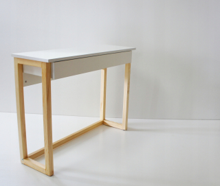 Toaletný stolík - Futerdea White toaletný tabuľka 100 x 75 x 32 cm