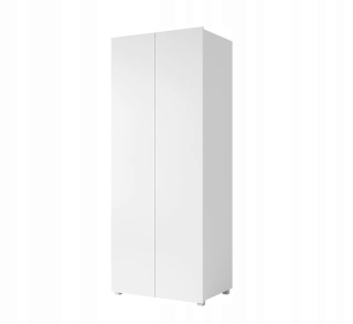 Šatníková skriňa do študenskej izby - Biely šatník 80 cm callardus biely lesk