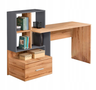 Kancelársky stôl - Desk Grosso Oak Wotan / Anthracite Halmar