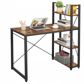 Kancelársky stôl - Loft Desk s policiami