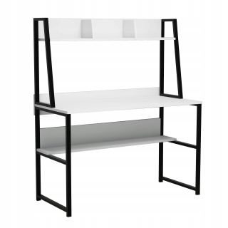 Kancelársky stôl - Momento Desk 120 cm Industrial Loft White XL