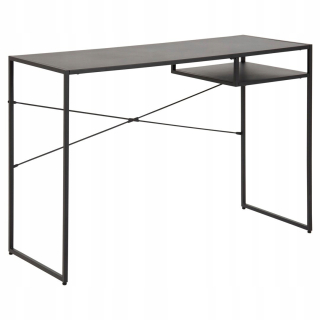 Kancelársky stôl - Desk je čierny, čierny priemyselný štýl Actona