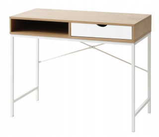 Kancelársky stôl - Moderný stolný pasca 48x95 biely dub