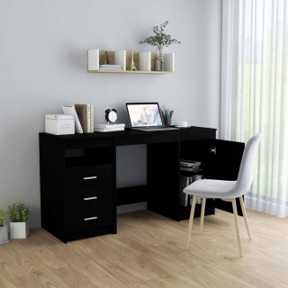 Detský písací stôla do detskej izby - Vidaxl Desk 140 x 50 x 76 cm čierny