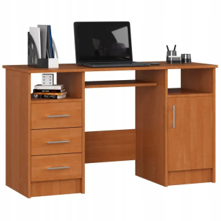 Kancelársky stôl - STARK pre kanceláriu 124 cm jelde s 3 zásuvkami