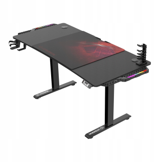 Herný stôl - RGB Gaming Desk 156 cm červená