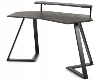 Kancelársky stôl - Herné vidlice Dark Popiel Desk - Black Halmar