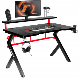 Herný stôl - Huzaro Hero 5.0 Red / Red Gaming Desk