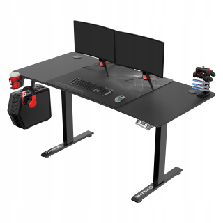 Herný stôl - Elektrický herný stôl nastaviteľný 140 cm USB