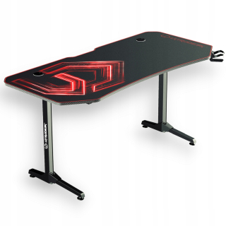 Herný stôl - Herný stôl hráča, B. dole 160x75cm USB Red