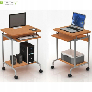 Kancelársky stôl - Techly Mobile Computer Desk 600x450 BECH