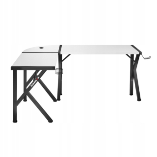 Herný stôl - Počítač / herné kreslo s čiernou farbou Footrest