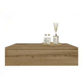Kancelársky stôl - WOTAN 70 Oak Hanging Desk s stolovou konzolou Kati