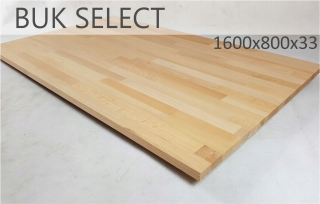Kuchynská doska - Drevená horná bukovo vyberte 1600 x 800x33mm