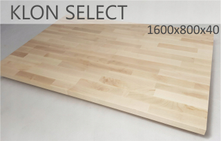 Kuchynská doska - Drevená stolová top Vyberte 1600x800x40 mm