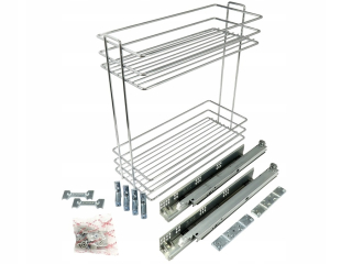Vysuvný kôš - CARGO Blum 25 Chrom 2 Hords s Starax PW