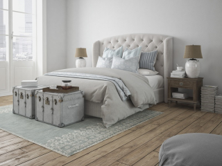 Posteľ do spálne - Casaro Bed prešívaná knedľa 160/200 s nádobou