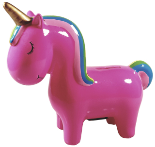 Pokladnička pre deti - Ceramic Piggy Bank Unicorn R. Darček
