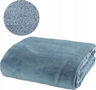 Prikrývka, prehozy na posteľ - Teplá prikrývka pre posteľ 140x200 modré prikrývky