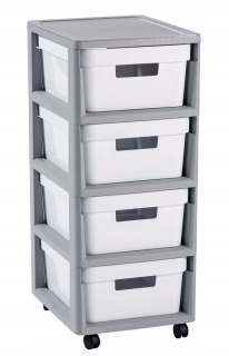 Regál, komoda do kúpeľne - Curver Infinity 4 -Containers 11L
