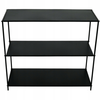 Konzolový stolík do predsiene - Black Metal Console 77 x 68 x 30 cm 3 police