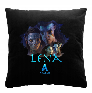 Vankúš na spanie - Čierny vankúš Avatar 2 + Vaše meno y9