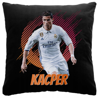 Vankúš na spanie - Čierny vankúš Cristiano Ronaldo Cr7 skutočné meno y5