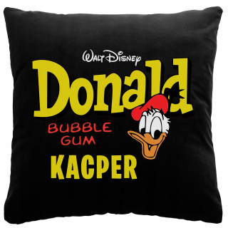 Vankúš na spanie - Čierny vankúš kačica Donald Balloon Gum Y4