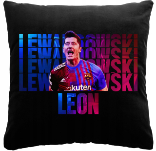 Vankúš na spanie - Black Lewandowski vankúš RL9 Barcelona Name Y4
