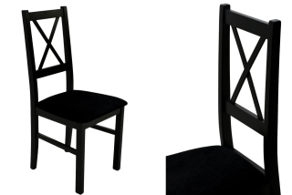 Kuchynská, jedálenská stolička - Čierna, elegantná stolička, germánske kreslo