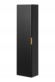 Skrinka do kúpeľne - Čierna zavesená kúpeľňa Post 140 cm skrinky