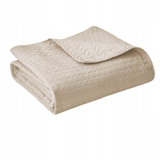 Prikrývka, prehozy na posteľ - Cappuccino Bed Bedspread Velvet 200x220 Moxie