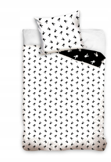 Kompletný set posteľných obliečok - Carbotex Playboy Valentine's Bedding 160x200 +70x80
