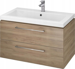 Skrinka do kúpeľne - Cersanit Lara Como 80 cm vlašský orech (S801-154-DSM)