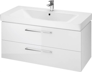 Skrinka do kúpeľne - Cersanit Lara Mille 99,4 cm biela (S801-330-DSM)
